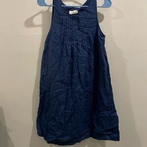 Vineyard Vines Linen Pintuck Swing Dress - Navy Blue